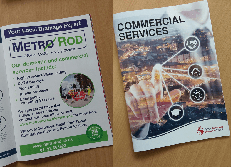 PROMOTING OUR COMMERCIAL SERVICES THROUGHOUT SWANSEA