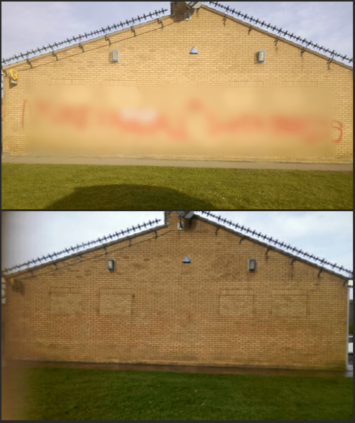 Graffiti Removal Service carried out by Drainage Engineers
