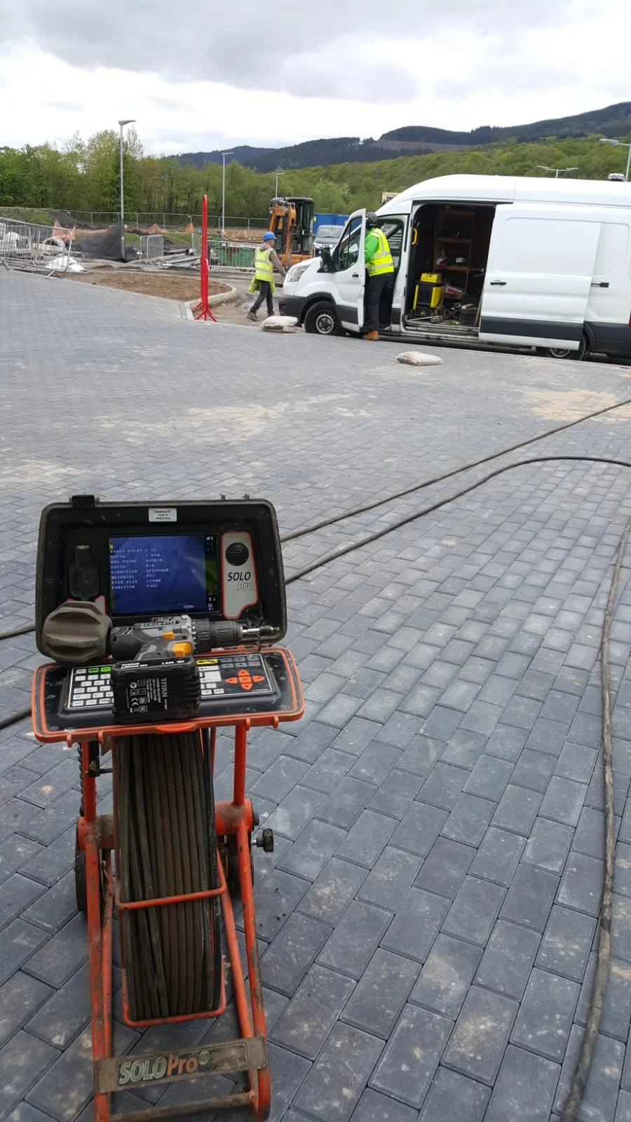 Cctv drainage surveys for new groundworks customer in swansea