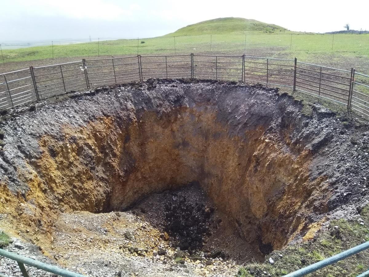 Dorset’s giant sink hole