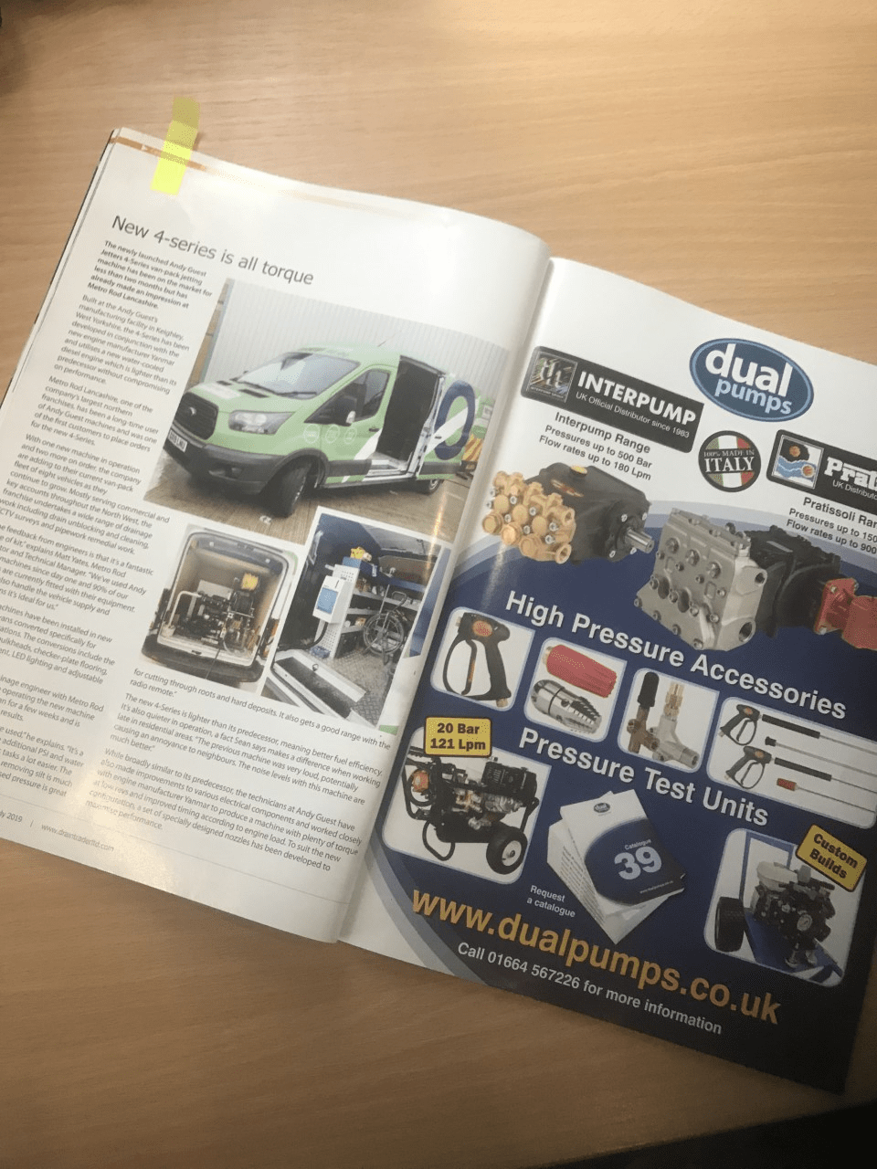 Our Andy Guest vans featured in Drain Trader