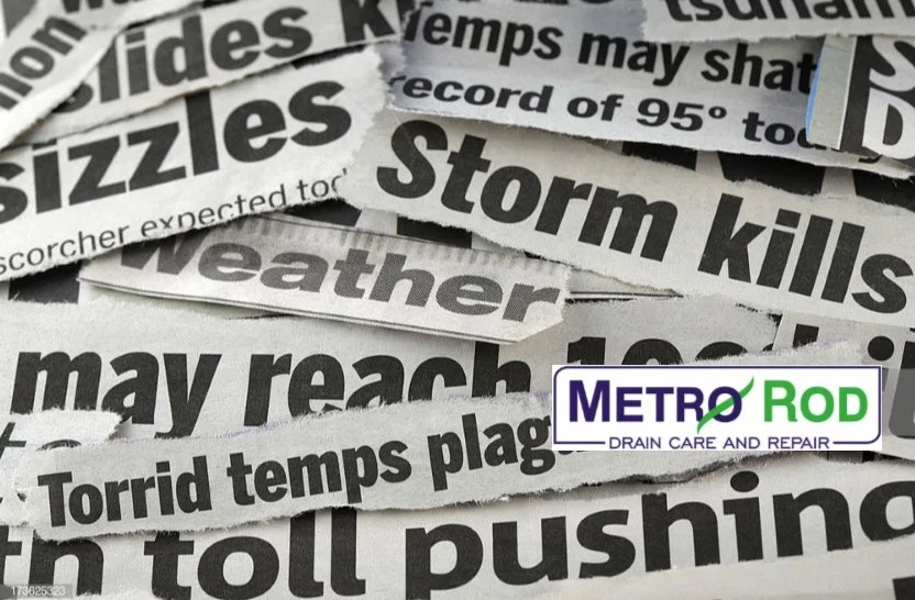 Whatever the weather – metro rod are here to sort out blocked drains!