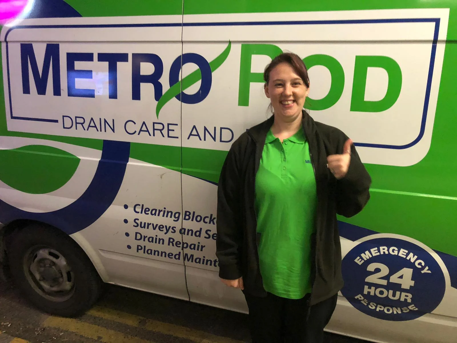 Welcoming pip to the drainage team at metro rod dorset
