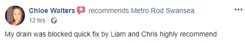 Short and to the point – customer feedback for metro rod swansea