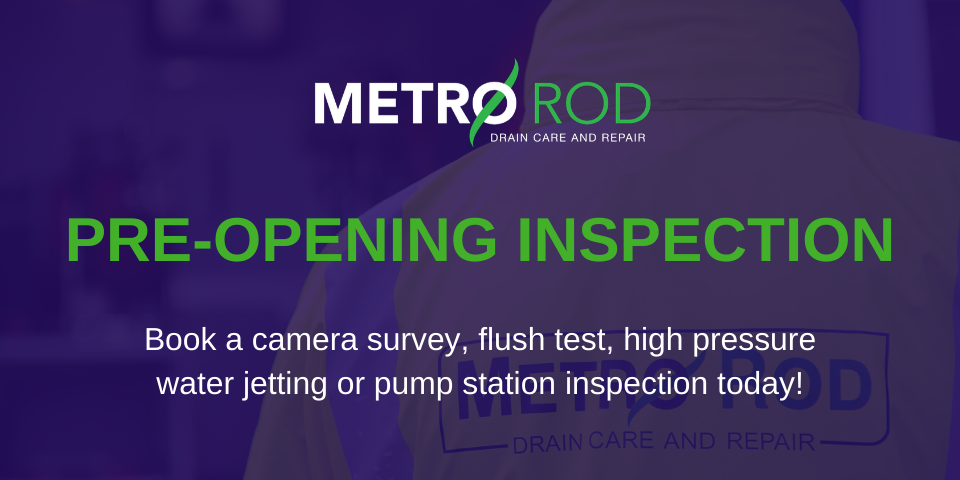 DRAIN MAINTENANCE BEFORE YOUR BUSINESS REOPENS – METRO ROD BRISTOL
