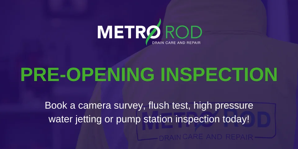Drain maintenance before your business reopens – metro rod bristol