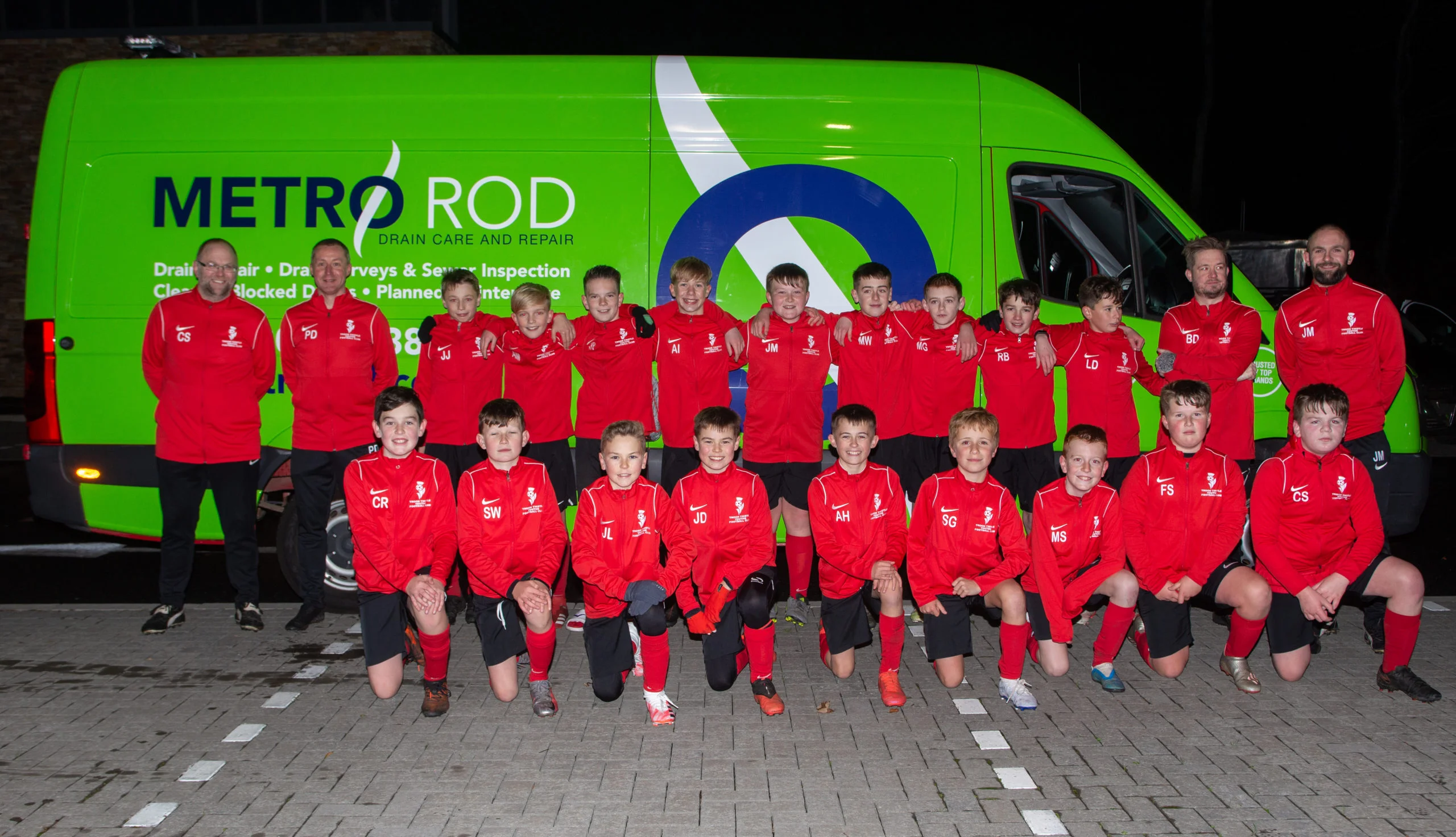 Metro rod edinburgh proudly sponsers troon thistle yfc