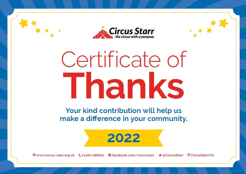 Supporting the amazing circus starr charity – metro rod swansea