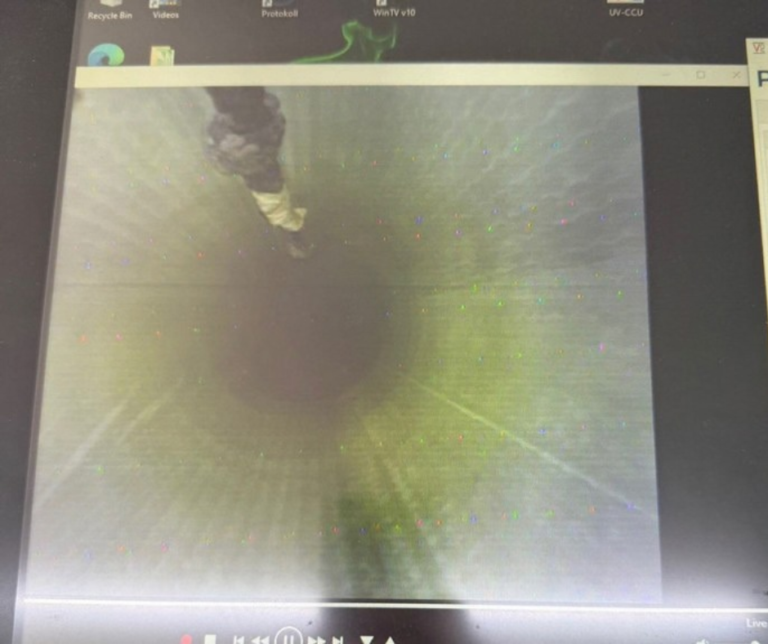 Post-installation CCTV monitoring of the rehabilitated sewer and reinstated connection.