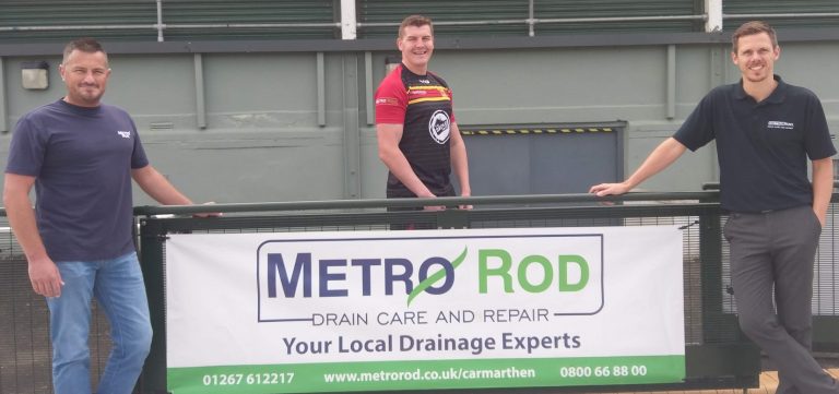 Metro Rod Swansea Carmarthen Quins Rugby Club Sponsors Blocked Drain Experts 2