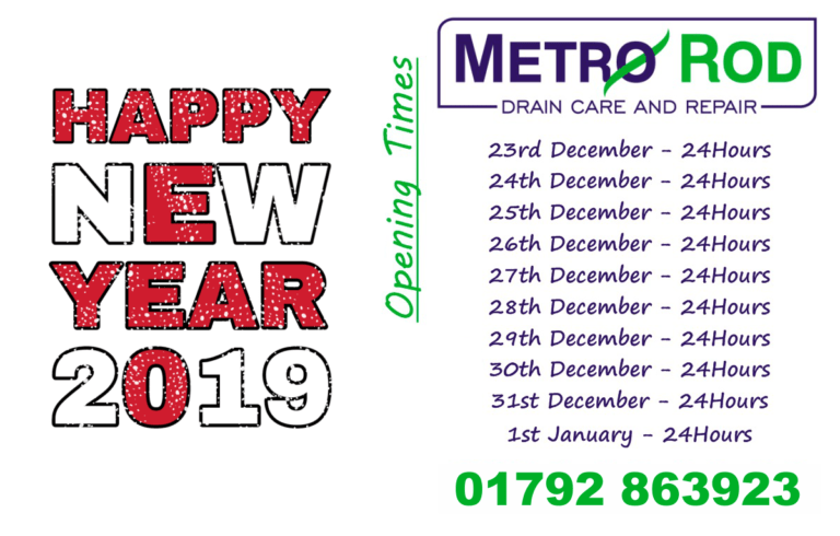 Happy New Year 2019 Metro Rod Swansea Open 247 Blocked Drains Drainage Experts Swansea Carmarthen Neath Port Talbot