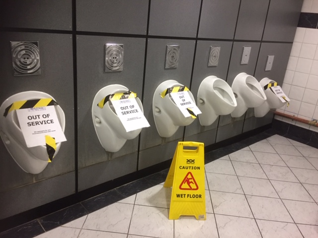 Urinals Blocked London