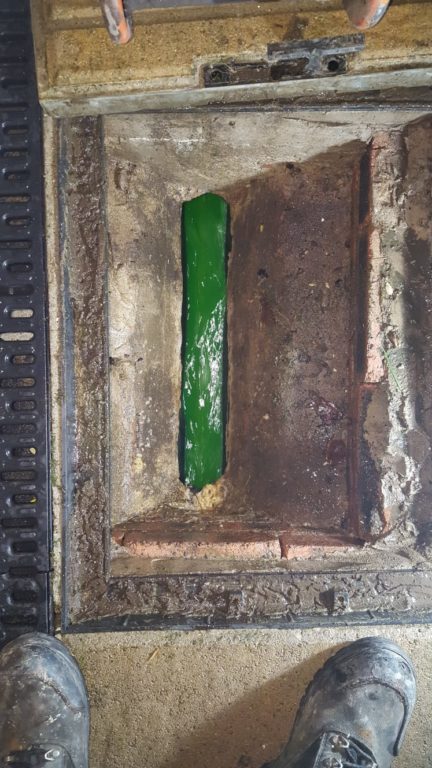 Green Drain Tracing Dye used by Metro Rod Swansea Experts in Blocked Drains in Swansea, Carmarthen, Neath Port Talbot, Pembroke 2