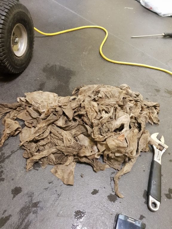 London blocked drain wet wipes