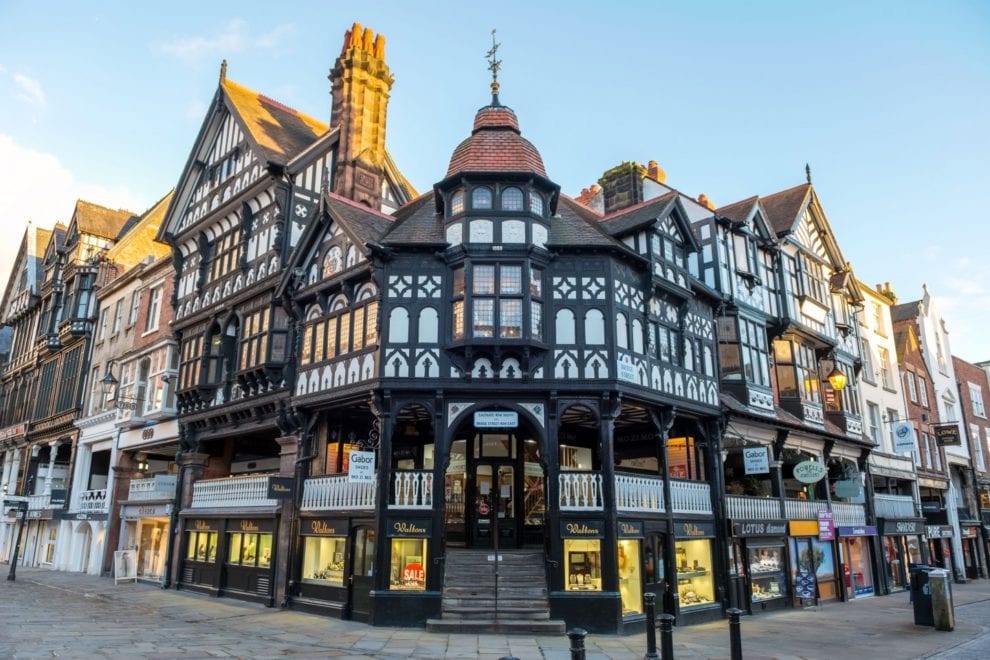 Chester Rows - the Victorian two storey buildings are a popular sight!