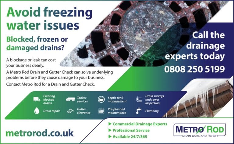 Slough drain care in freeze conditions