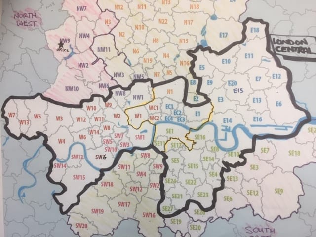 London drain map Metro Rod