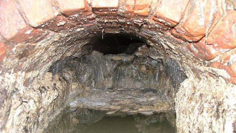 London Fatberg in drain 