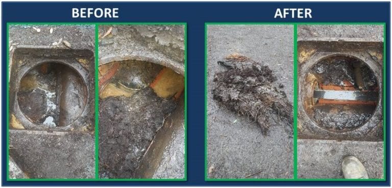 Before and After Blocked Drain Swansea Commercial Drainage Experts Metro Rod Swansea