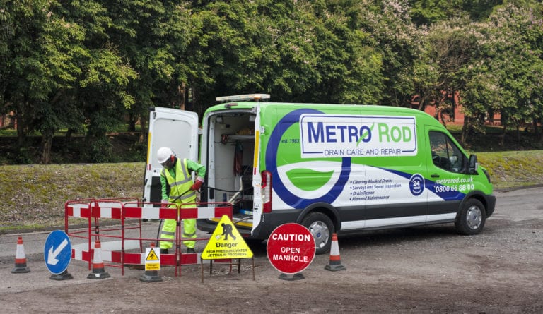 A typical Metro Rod Jetting Van will look just like this! One of our Green Jetting Machines!