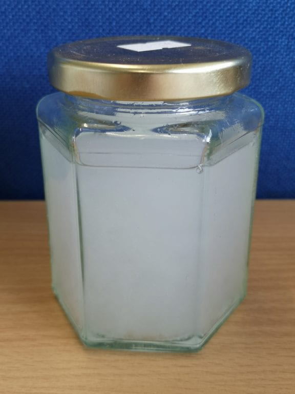 Further proof you are better off with just toilet paper! Our final jar, good old toilet paper!