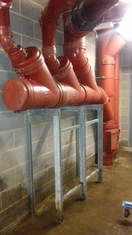 London Drain Suspended Pipework