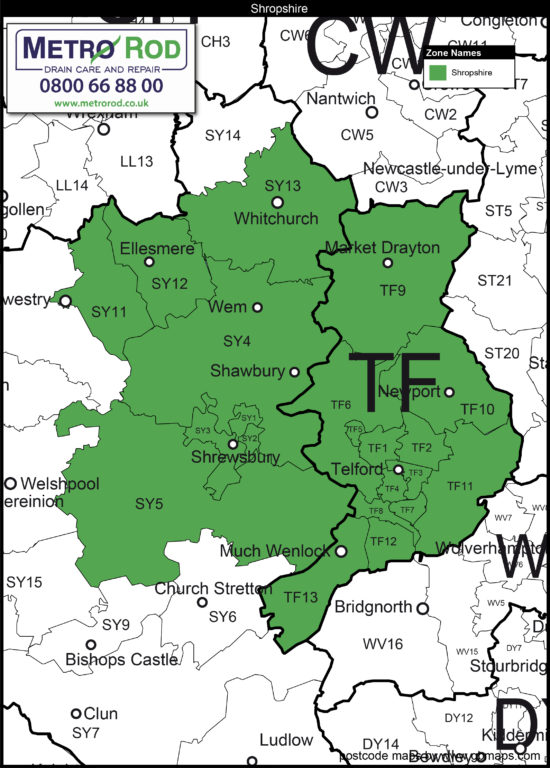 Shropshire Online Postcode