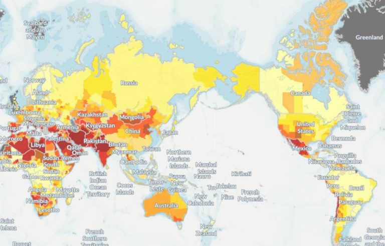 Water Shortage Map