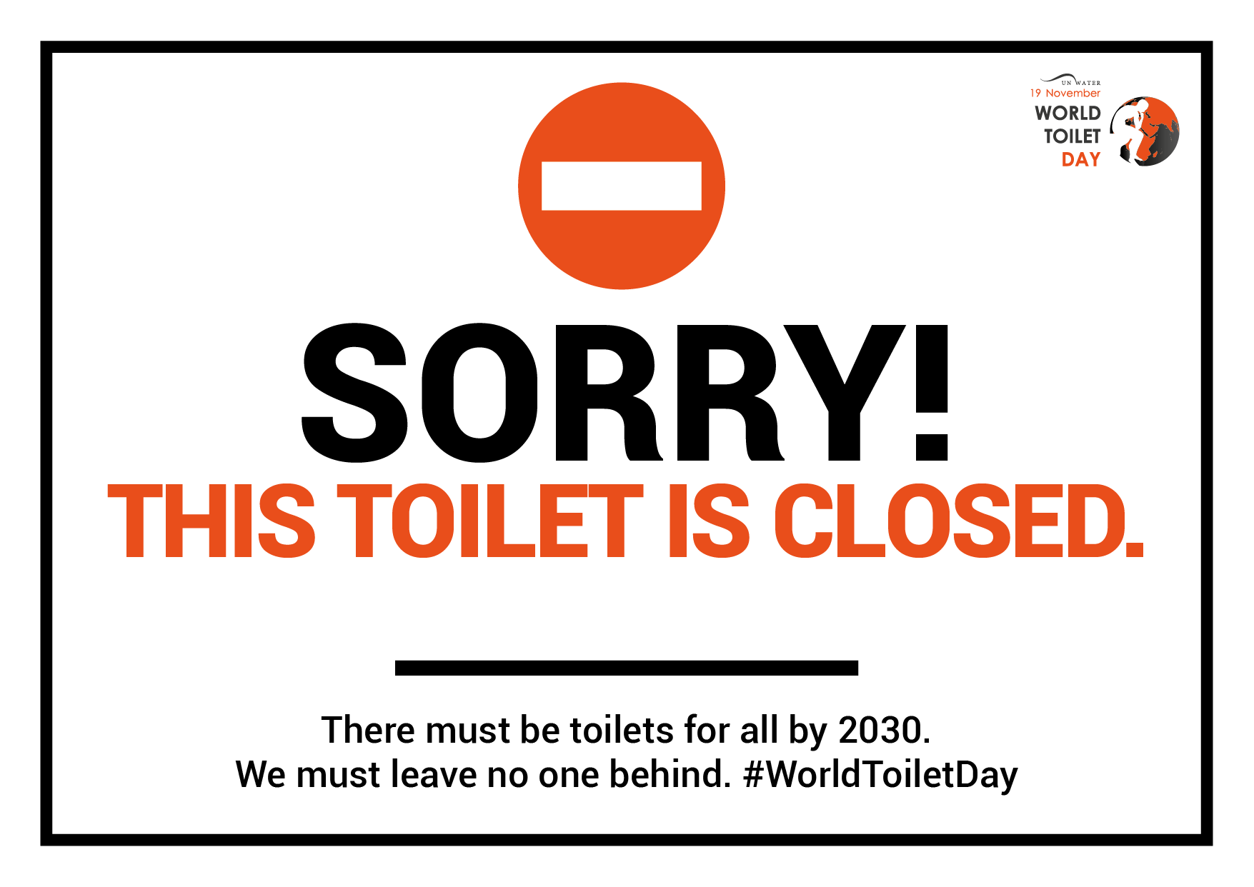 WE ARE SUPPORTING WORLD TOILET DAY AT METRO ROD STOKE Metro Rod