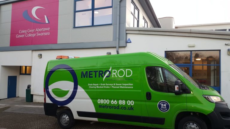 MEtro Rod Swansea Gower College Blocked Drain Pre-planned Preventative Maintenance Commercial Drainage Experts Neath Port Talbot Llanelli Carmarthen Pembroke CCTV