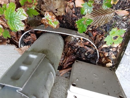 Blocked gutter